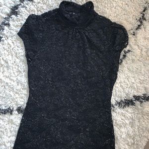 Express black lace top